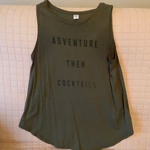 “Adventure Then Cocktails” Tank - Size M, gently used